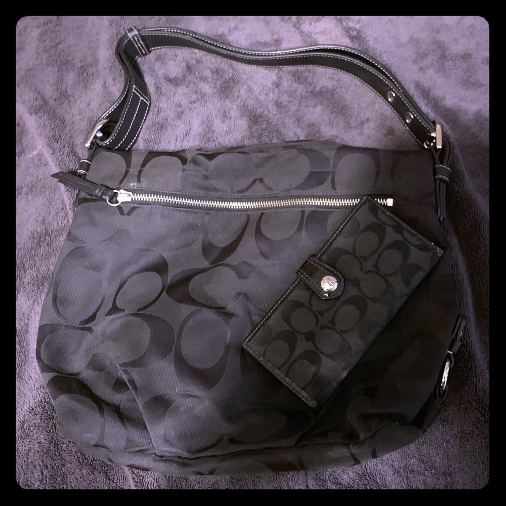 Coach purse with matching wallet